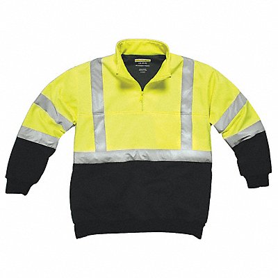 Hi-Viz Sweatshirt Yellow/Blk Polymide L MPN:UPA542-L-BLKYLW