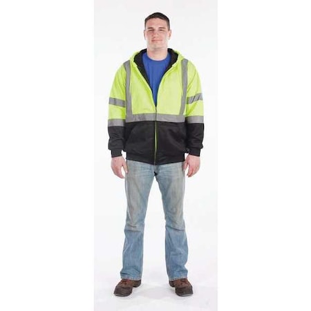 Class 3 Zip Hooded, Softshell, Tall, 3XL MPN:UHV425T-YLW/BLK-3XLT