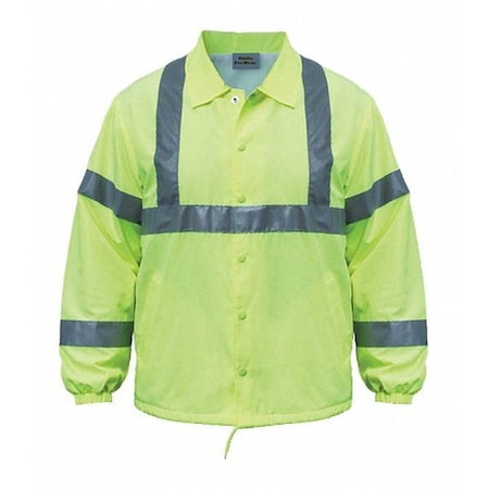 Hi-Vis Windbreaker, Teflon Fabric, Hi-Viz Yellow, L MPN:UHV600-L