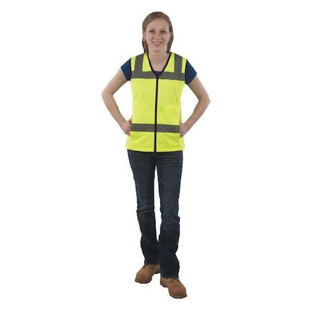 Medium Hi Vis Ladies Class 2 Polyester Vest MPN:UHV662-M