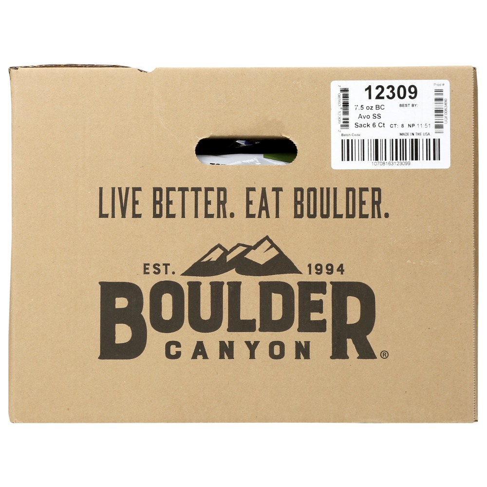 Boulder Canyon Kettle Style Potato Chips, Classic Sea Salt, 1.25 Oz, Total Qty 48 MPN:12309