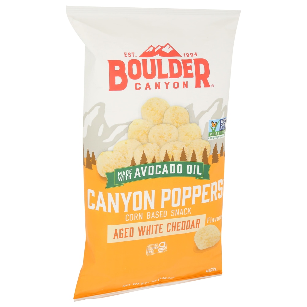 Boulder Canyon Snack Pack Canyon Poppers, White Cheddar, 5.25 Oz, Total Qty 12 MPN:26091