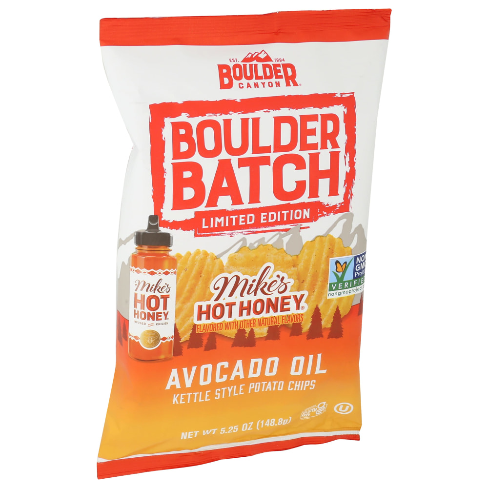 Boulder Canyon Kettle Style Potato Chips, Agave Sriracha Limited Edition Avocado Oil, 5.25 Oz, Total Qty 12 MPN:26114