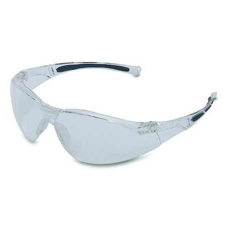 Safety Glasses, Uvex A800 Series, Anti-Fog, Polycarbonate, Gray Half-Frame, Clear Lens MPN:A805