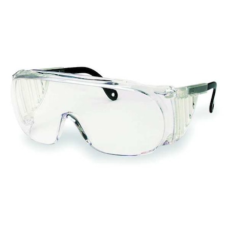 Ultra-Spec® 2000, Safety Glasses, Anti-Fog, Clear Lens, Black/Clear Frame, Frameless MPN:S0250X