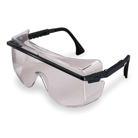 Astrospec OTG 3001, Safety Glasses, Anti-Fog, Clear Lens, Black Frame, Frameless MPN:S2500C