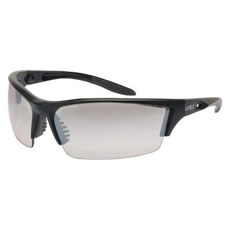 Instinct, Safety Glasses, Anti-Scratch, SCT-Reflect 50 Lens, Black Frame, Half-Frame MPN:S2824