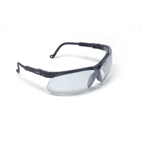 Safety Glasses, Genesis, Ultra-Dura Hardcoat, Black Half-Frame, Clear Lens MPN:S3200