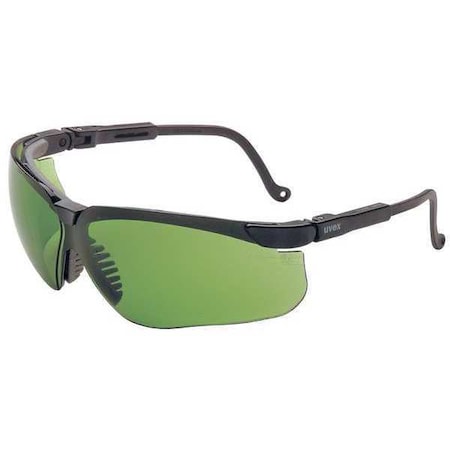 Genesis, Welding Safety Glasses, HydroShield® Anti-Fog, Shade 2.0 Lens, Black Frame, Half-Frame MPN:S3206HS