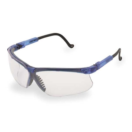 Genesis, Safety Glasses, Ultra-dura HC, Clear Lens, Blue Frame, Half-Frame MPN:S3240