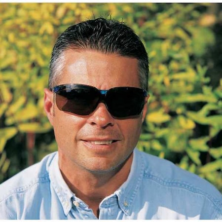 Genesis, Safety Glasses, Ultra-dura HC, Espresso Lens, Blue Frame, Full-Frame MPN:S3241