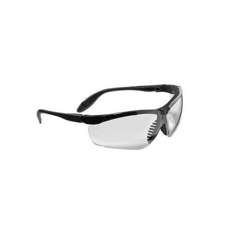 Genesis S, Safety Glasses, Anti-Fog & Anti-Scratch, Clear Lens, Black/Gray Frame, Half-Frame MPN:S3700X