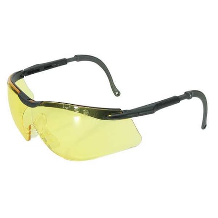 N-Vision, Safety Glasses, Anti-Fog, Anti-Static & Anti-Scratch, Amber Lens, Black, Gray Frame MPN:T56555BA