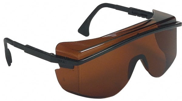 Safety Glass: Scratch-Resistant, Polycarbonate, Gray Lenses, Full-Framed, UV Protection MPN:S2506