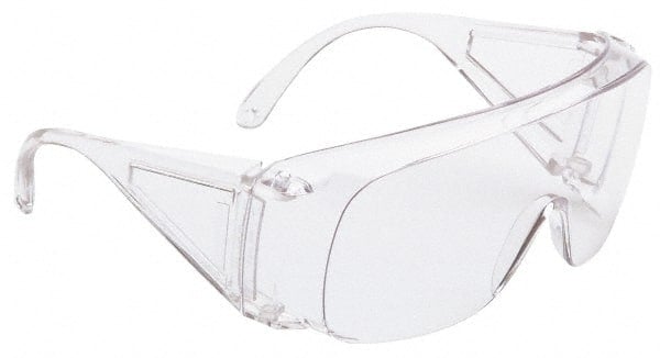 Safety Glass: Uncoated, Polycarbonate, Clear Lenses, Frameless, UV Protection MPN:S300CS