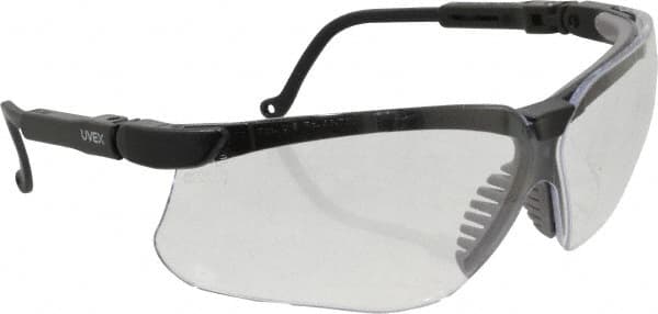 Safety Glass: Scratch-Resistant, Polycarbonate, Clear Lenses, Full-Framed, UV Protection MPN:S3200