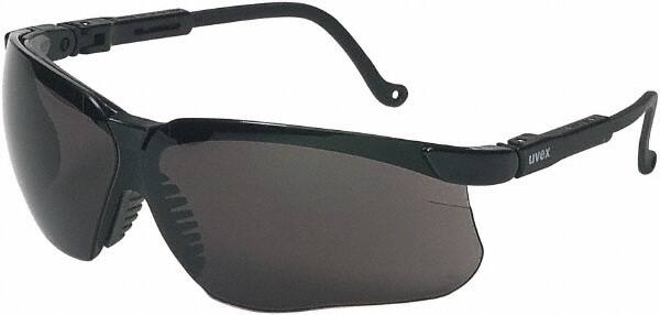 Safety Glass: Anti-Fog & Scratch-Resistant, Polycarbonate, Dark Gray Lenses, Full-Framed, UV Protection MPN:S3212HS
