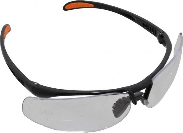 Safety Glass: Scratch-Resistant, Polycarbonate, Clear Lenses, Full-Framed, UV Protection MPN:S4200-H5