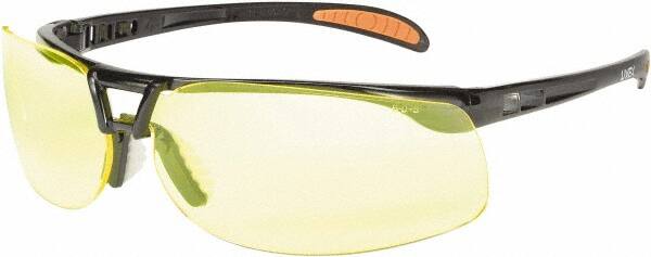 Safety Glass: Anti-Fog & Scratch-Resistant, Polycarbonate, Amber Lenses, Full-Framed, UV Protection MPN:S4222HS