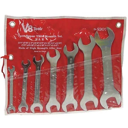 Super Thin Wrench Set, 3/8 - 1-1/4