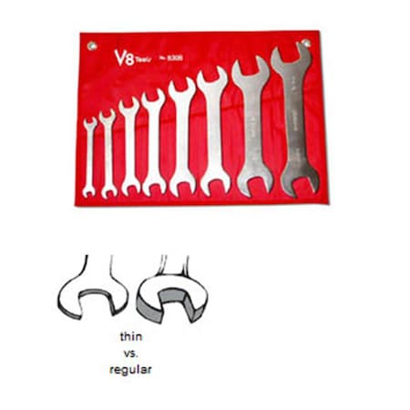 Super Thin Wrench Set Sae, 8Pc MPN:V8T8308