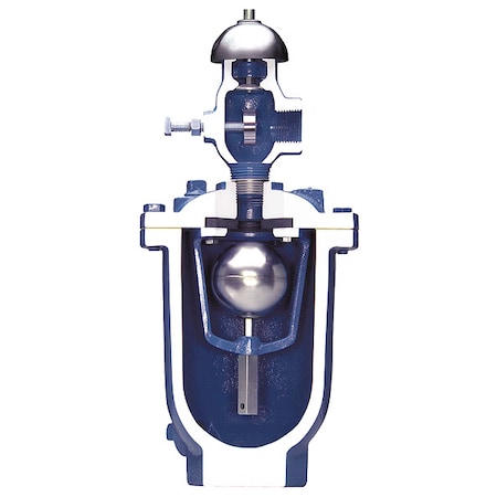 Air Vac Valve, FNPT, 1/2 x 1/2, CI MPN:100STK