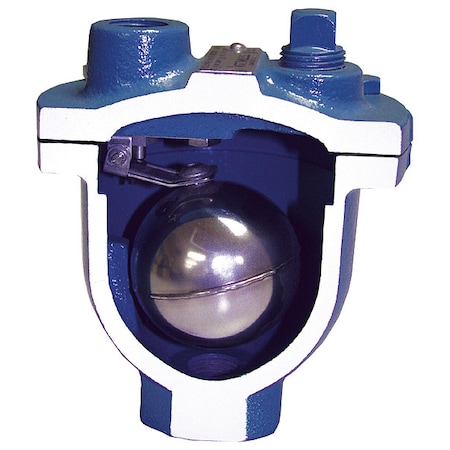 Air Release Valve, FNPT, 1/2 x 1/2, CI MPN:15R50-3AT-C6V5Y