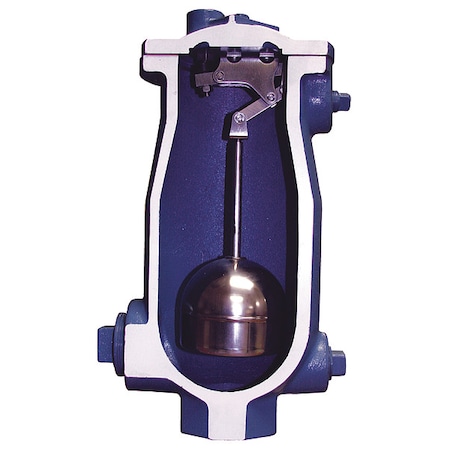 SewageAirReleaseValve, FNPT, 4 x 1/2, CI MPN:48R04-2HT-C6B6Y