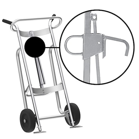 Four Wheel Drum Hand Truck, Aluminum MPN:F81770A3L