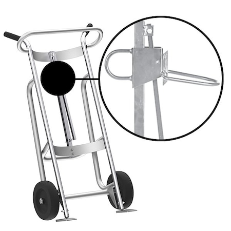 Four Wheel Drum Hand Truck, Aluminum MPN:F81770A3P