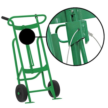 Two Wheel Drum Hand Truck, Steel MPN:F81895A3C