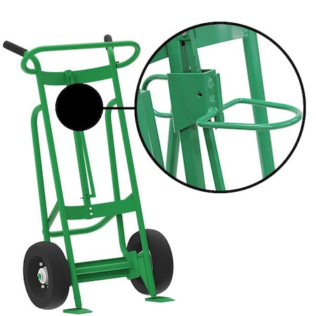 Two Wheel Drum Hand Truck, Steel MPN:F82025A4P