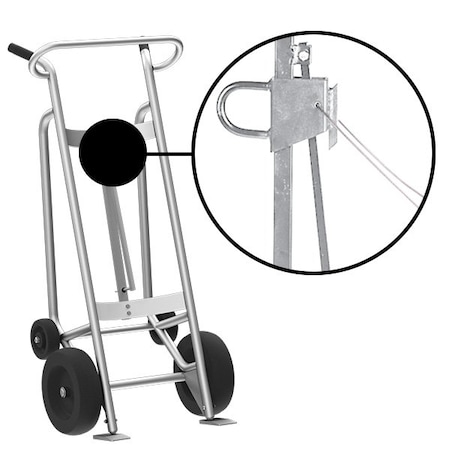 Four Wheel Drum Hand Truck, Aluminum MPN:F82175A2C