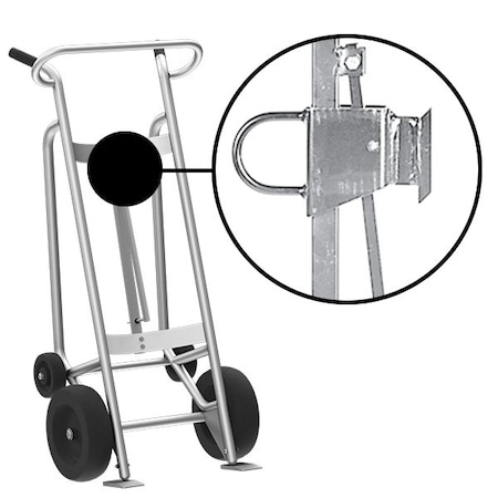 Four Wheel Drum Hand Truck, Aluminum MPN:F82175A2F