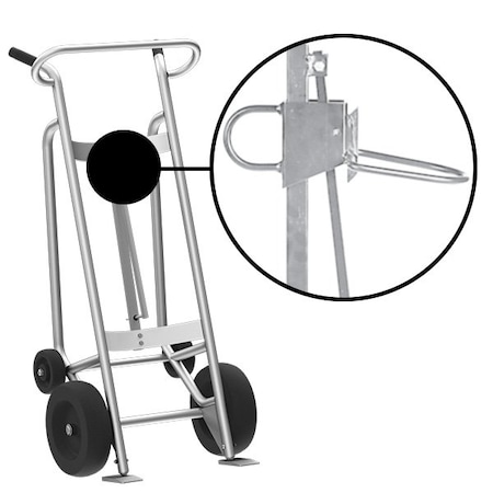 Four Wheel Drum Hand Truck, Aluminum MPN:F82175A2P