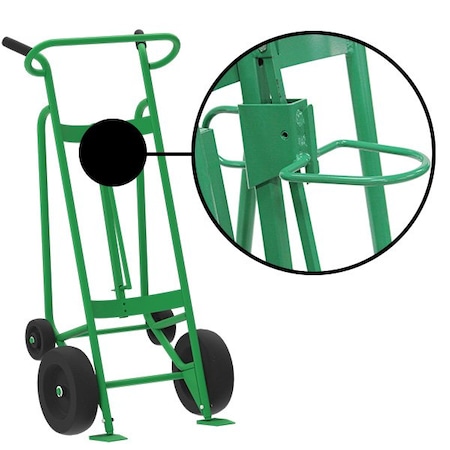 Two Wheel Drum Hand Truck, Steel MPN:F82375A0P