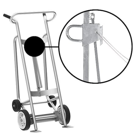 Four Wheel Drum Hand Truck, Aluminum MPN:F82425A0C
