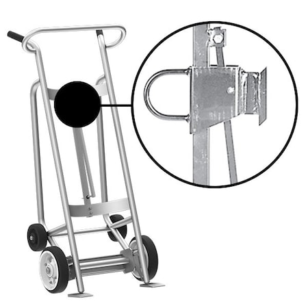 Four Wheel Drum Hand Truck, Aluminum MPN:F82425A0F