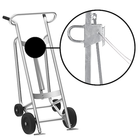 Four Wheel Drum Hand Truck, Aluminum MPN:F82645A4C