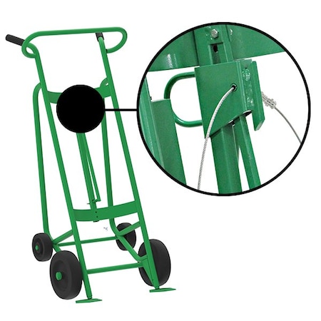 Two Wheel Drum Hand Truck, Steel MPN:F82845A2C
