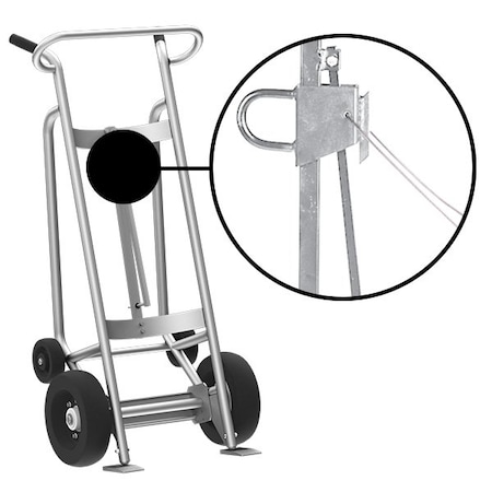 Four Wheel Drum Hand Truck, Aluminum MPN:F82960A1C