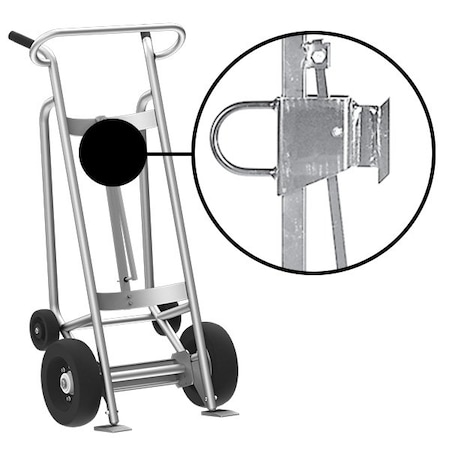 Four Wheel Drum Hand Truck, Aluminum MPN:F82960A1F