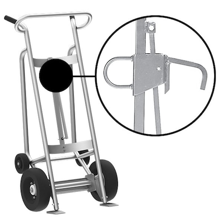 Four Wheel Drum Hand Truck, Aluminum MPN:F82960A1L