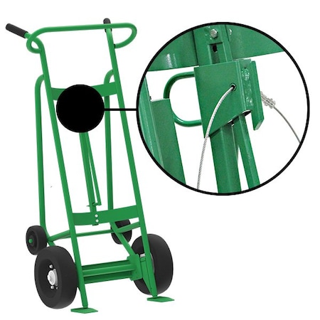 Two Wheel Drum Hand Truck, Steel MPN:F83160A7C