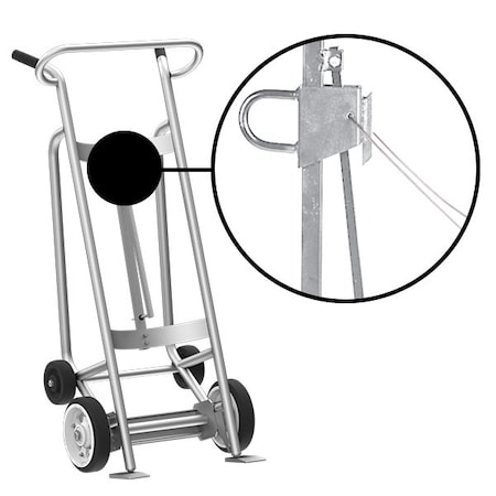 Four Wheel Drum Hand Truck, Aluminum MPN:F83210A7C