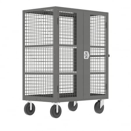 Security Cart, 2000 lb Capacity, 30 in W x 63 in L x MPN:F89058VCGY