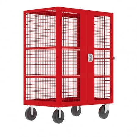 Security Cart, 2000 lb Capacity, 30 in W x 51 in L x MPN:F89060VCRD