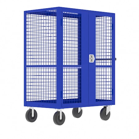 Security Cart, 2000 lb Capacity, 30 in W x 51 in L x MPN:F89061VCBL
