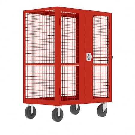 Security Cart, 2000 lb Capacity, 24 in W x 51 in L x MPN:F89063VCRD