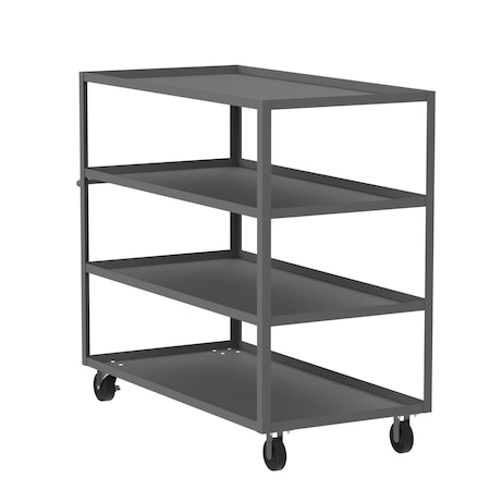 Utility Cart, Steel, 3600 lb Load Capacity, 65 in L, 30 in W MPN:F89168GYPH